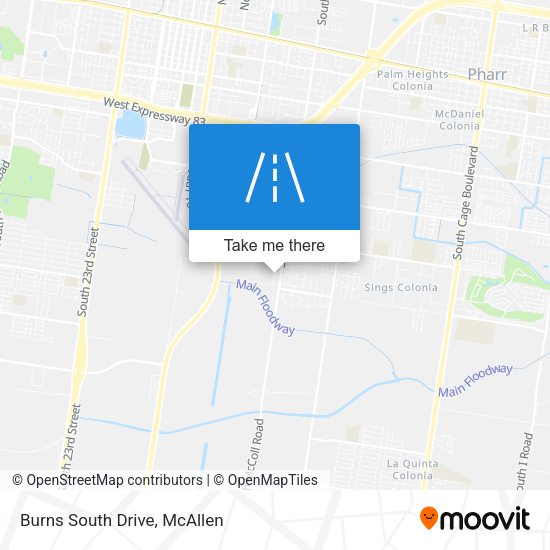 Mapa de Burns South Drive