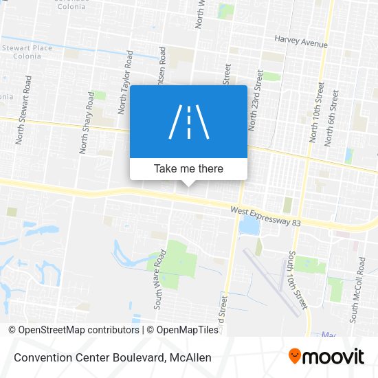 Convention Center Boulevard map