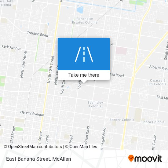 East Banana Street map