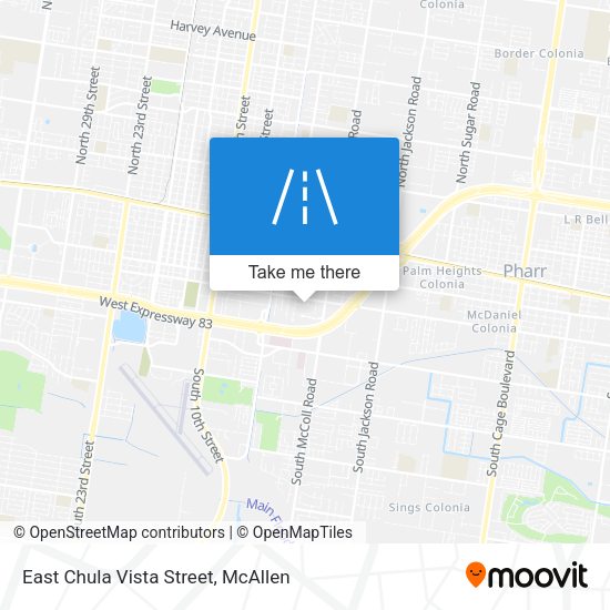 Mapa de East Chula Vista Street