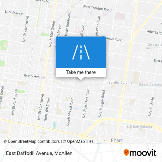 East Daffodil Avenue map