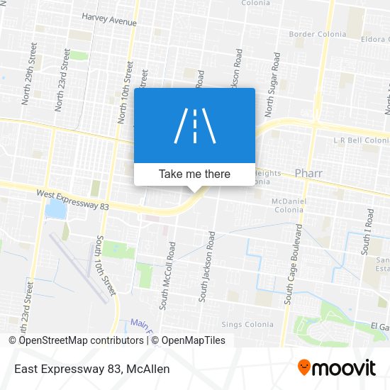East Expressway 83 map