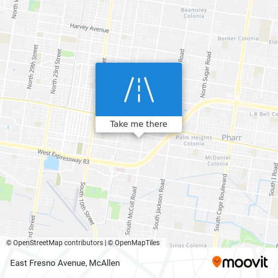 Mapa de East Fresno Avenue