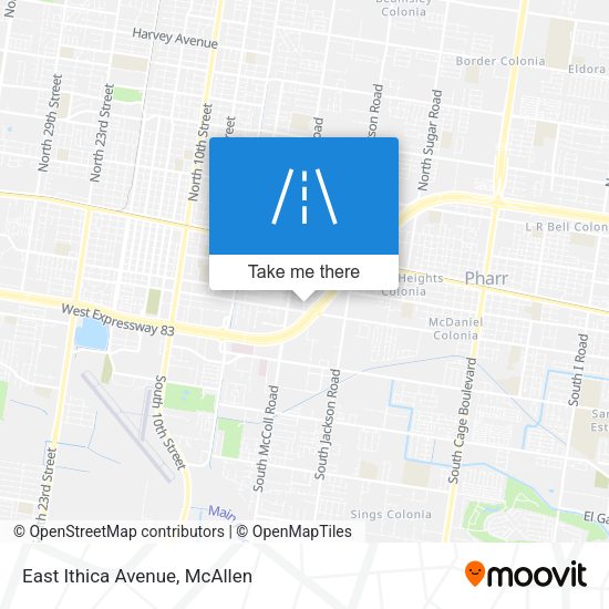 Mapa de East Ithica Avenue