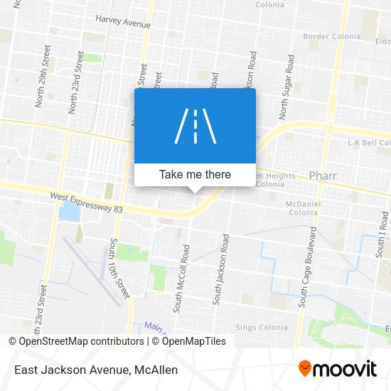 East Jackson Avenue map