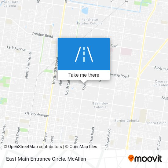 Mapa de East Main Entrance Circle