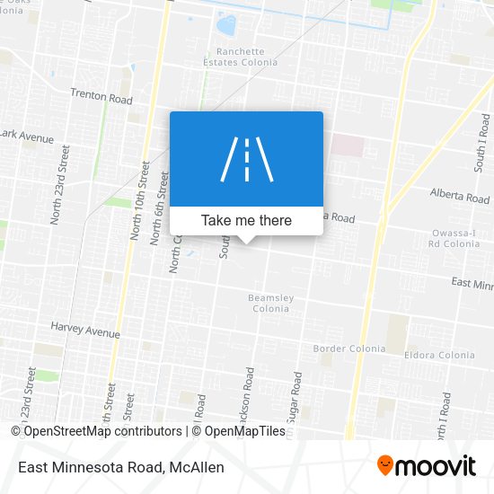 East Minnesota Road map