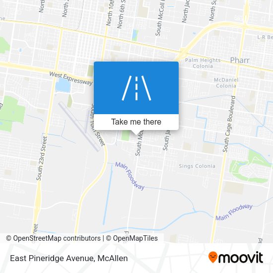 East Pineridge Avenue map