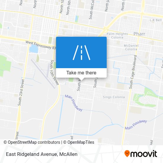Mapa de East Ridgeland Avenue