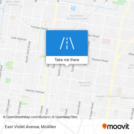 Mapa de East Violet Avenue