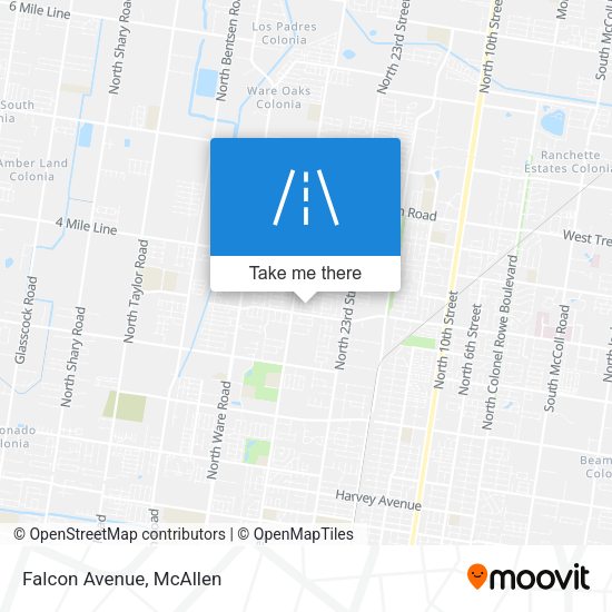 Mapa de Falcon Avenue