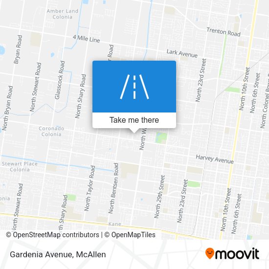 Gardenia Avenue map