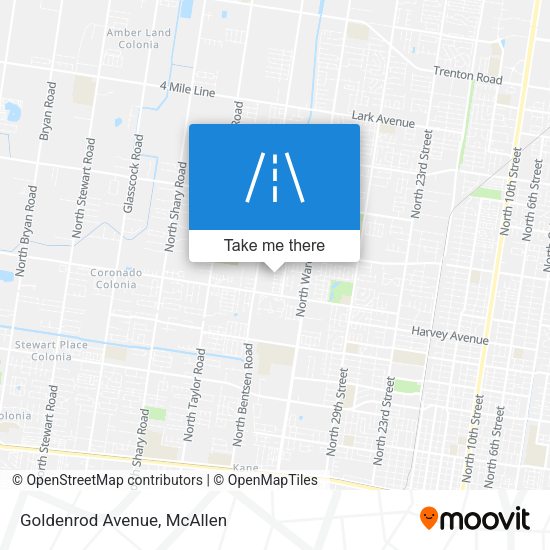 Mapa de Goldenrod Avenue