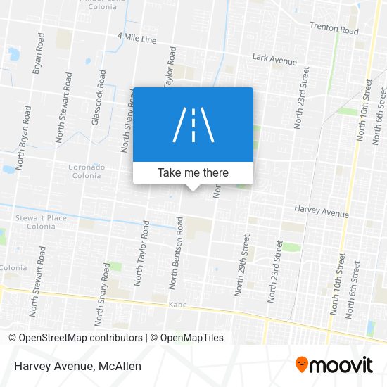 Harvey Avenue map