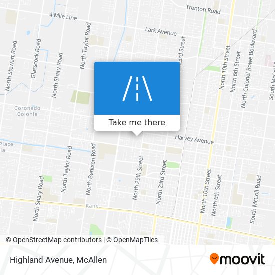 Mapa de Highland Avenue