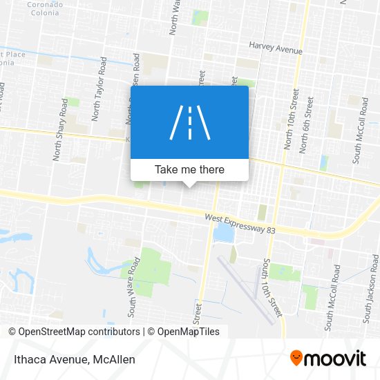 Mapa de Ithaca Avenue
