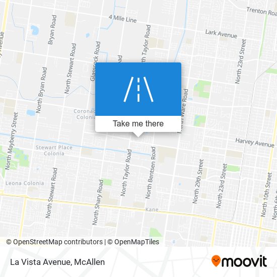 La Vista Avenue map