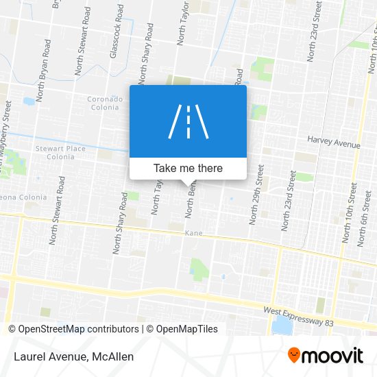 Mapa de Laurel Avenue