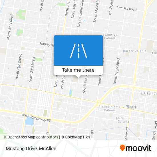 Mustang Drive map