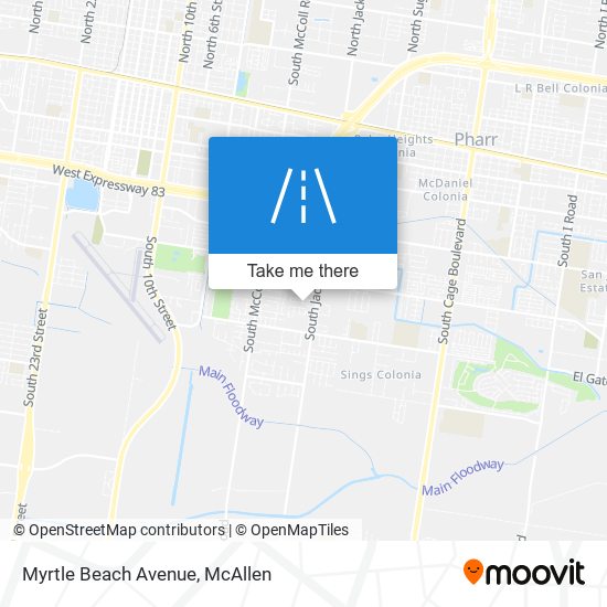 Mapa de Myrtle Beach Avenue