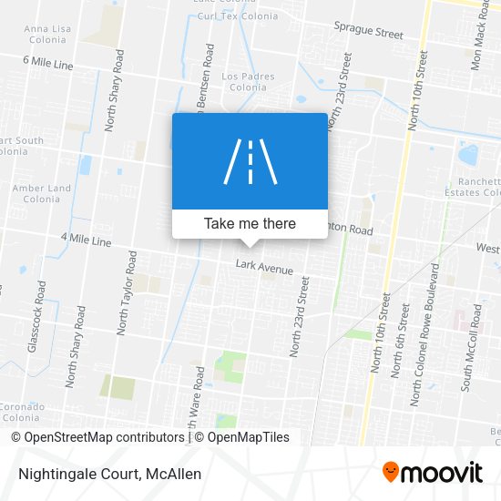 Mapa de Nightingale Court