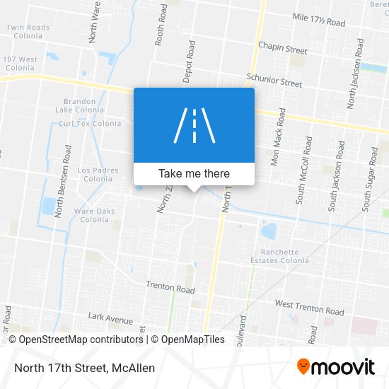 Mapa de North 17th Street