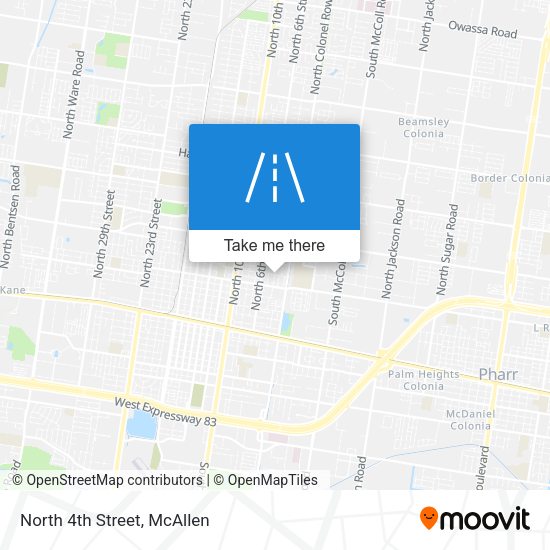 Mapa de North 4th Street