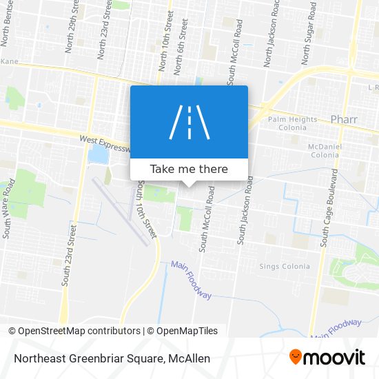 Northeast Greenbriar Square map