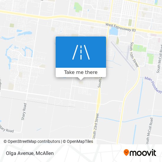 Olga Avenue map