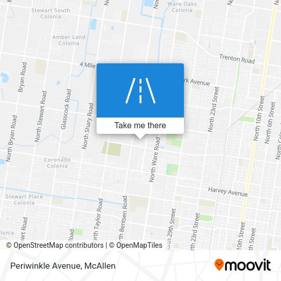 Periwinkle Avenue map