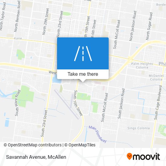 Mapa de Savannah Avenue
