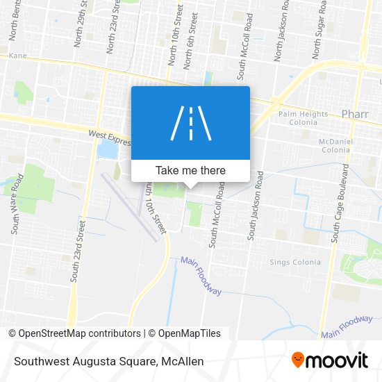Southwest Augusta Square map