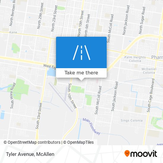 Tyler Avenue map