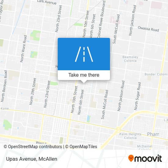 Upas Avenue map