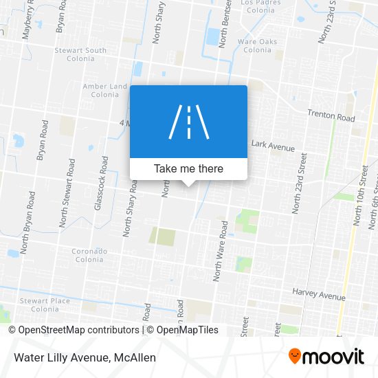 Water Lilly Avenue map
