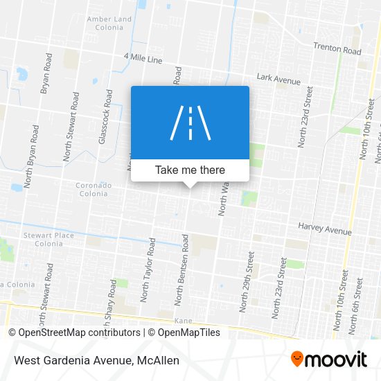 Mapa de West Gardenia Avenue