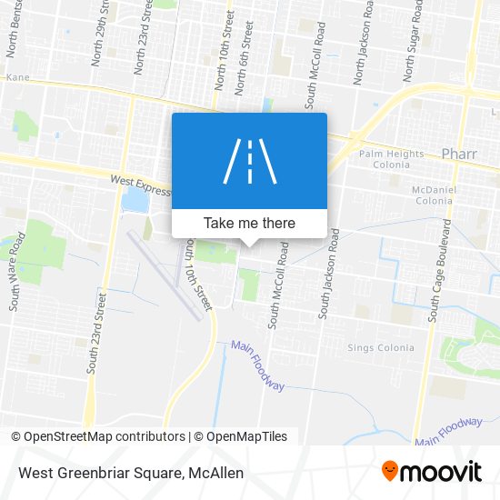 West Greenbriar Square map