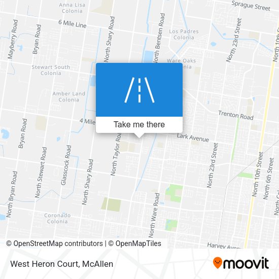 Mapa de West Heron Court