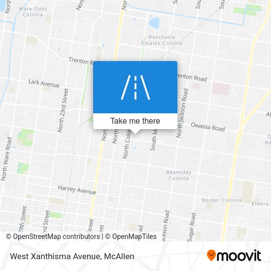 Mapa de West Xanthisma Avenue