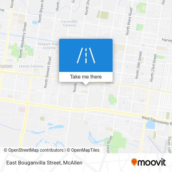 East Bouganvilla Street map