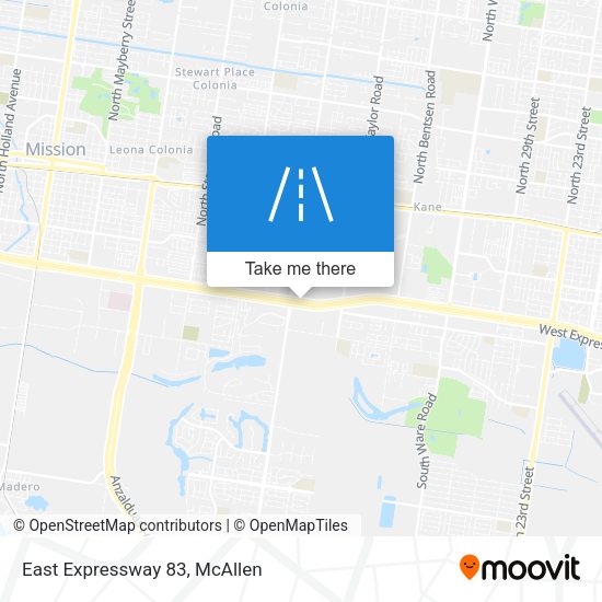 East Expressway 83 map