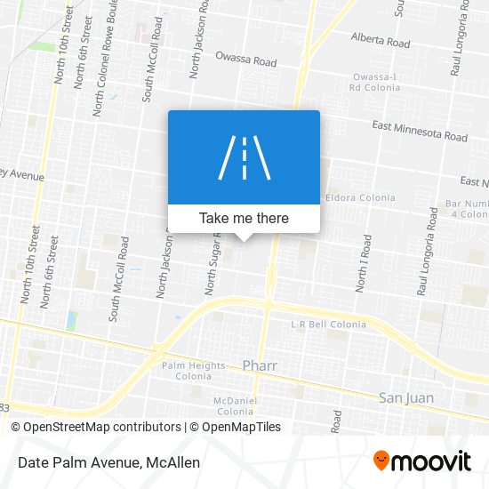 Date Palm Avenue map