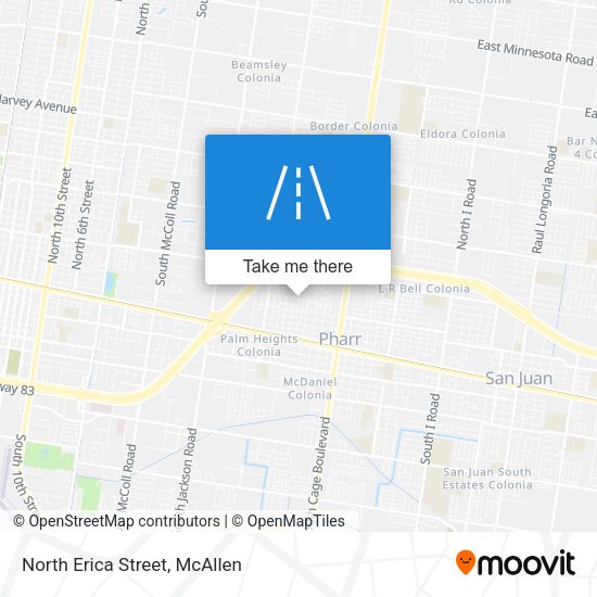 Mapa de North Erica Street