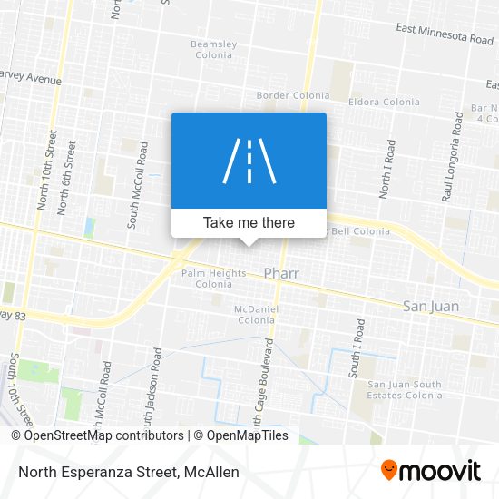 North Esperanza Street map