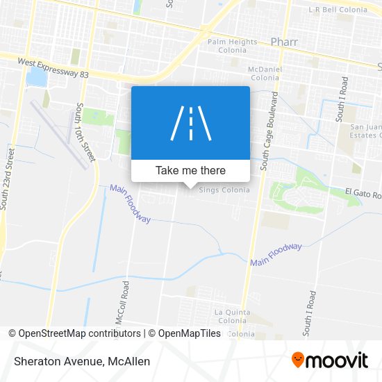 Mapa de Sheraton Avenue