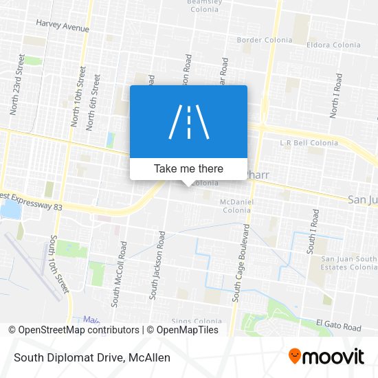 South Diplomat Drive map