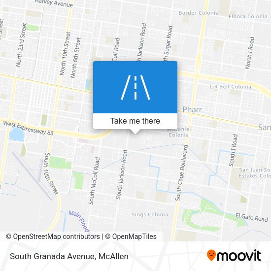 Mapa de South Granada Avenue