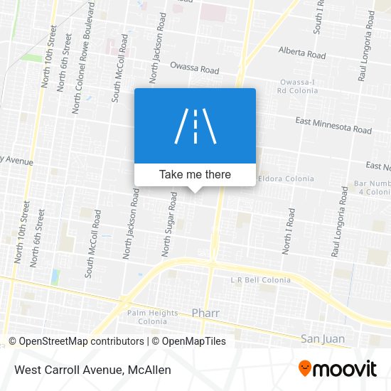 West Carroll Avenue map