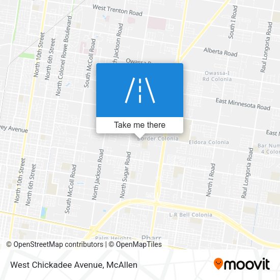 West Chickadee Avenue map