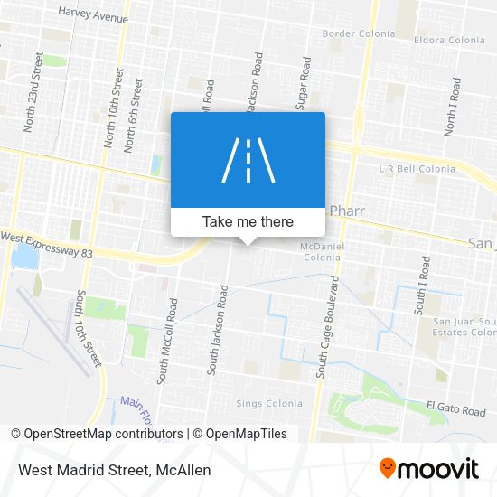 West Madrid Street map